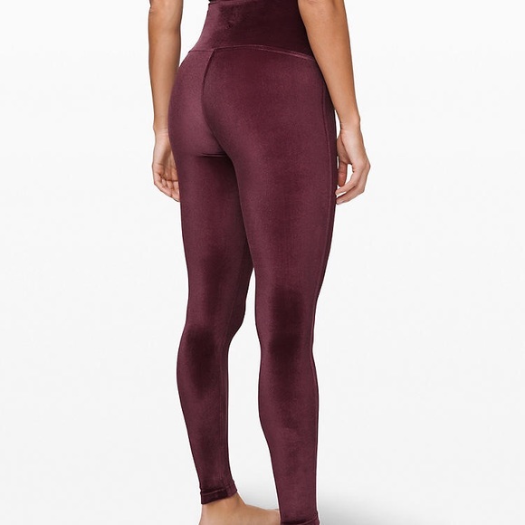 LuluLemon Wunder Lounge High-Rise Velvet 28" Sze 8 - Picture 3 of 5